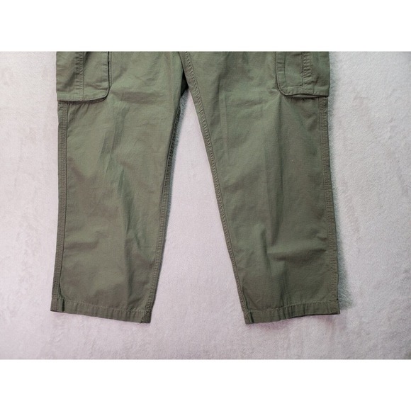 Outdoor Life Cargo Pants Mens Size 40 Green Mid Rise Comfort Pockets‎ Flat Front - Picture 3 of 8